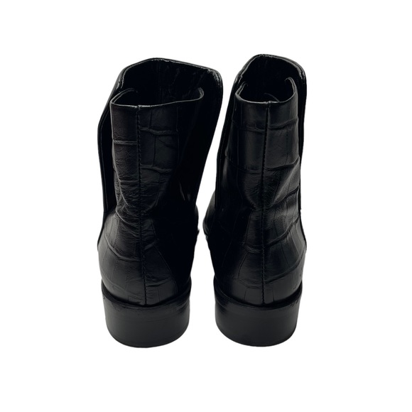 Jenni Kayne | Slip-on Boot in Black Croc-Embossed Leather 38.5 - Picture 8 of 11